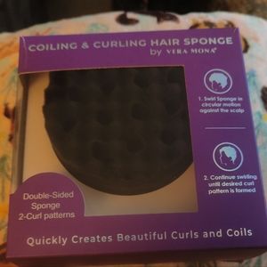 🔷Coiling and curling hair sponge by vera mona